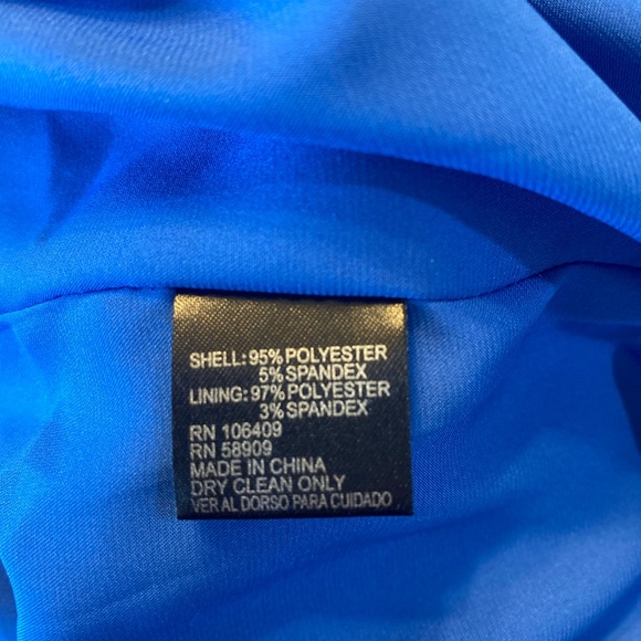 Daniel Cremieux Vibrant Blue Backless Dress - Picture 7 of 7